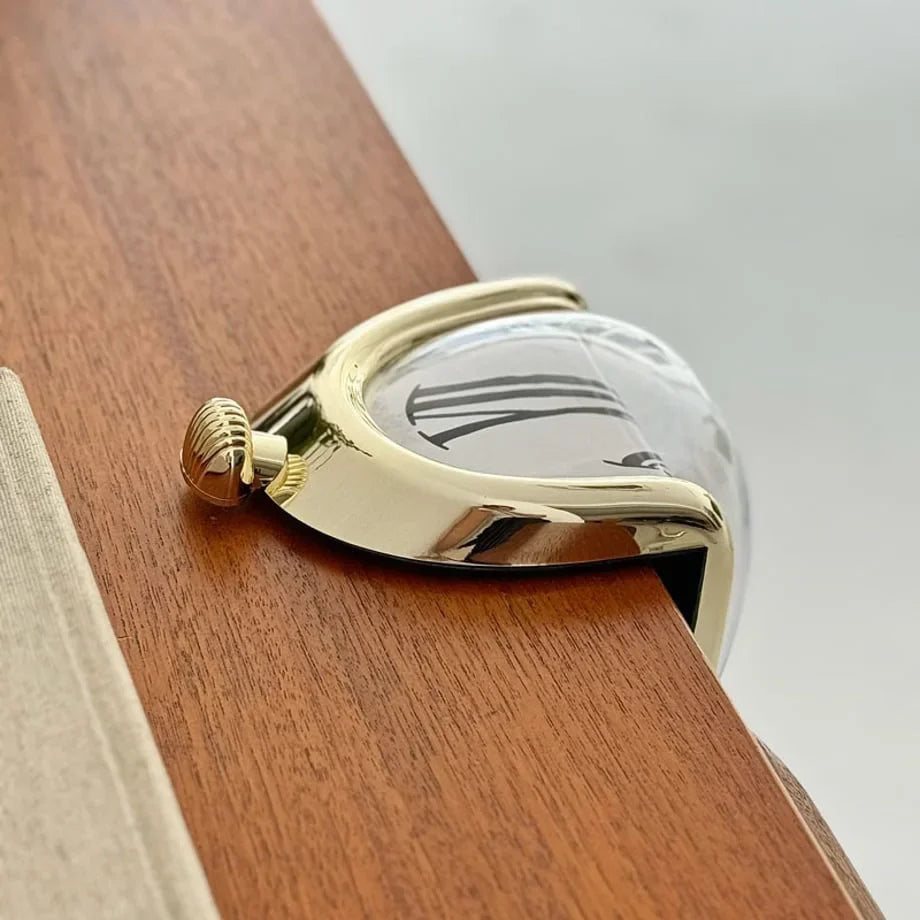 Surrealist Melting ABS Table Clock, Dali-Inspired Shelf Decor