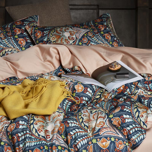 Alexandra Bohemian Paisley Egyptian Cotton Bedding Set