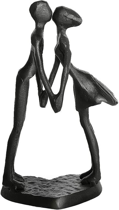 Couple Sculpture, Iron Anniversary, a Romantic Gift for Wedding, Birthday, Christmas - Passionate Love Statue Decorative Ornament Figurine Home & Office Decoration (Style 4) Home & Kitchen Home Décor Accents Home Décor Products Sculptures Statues