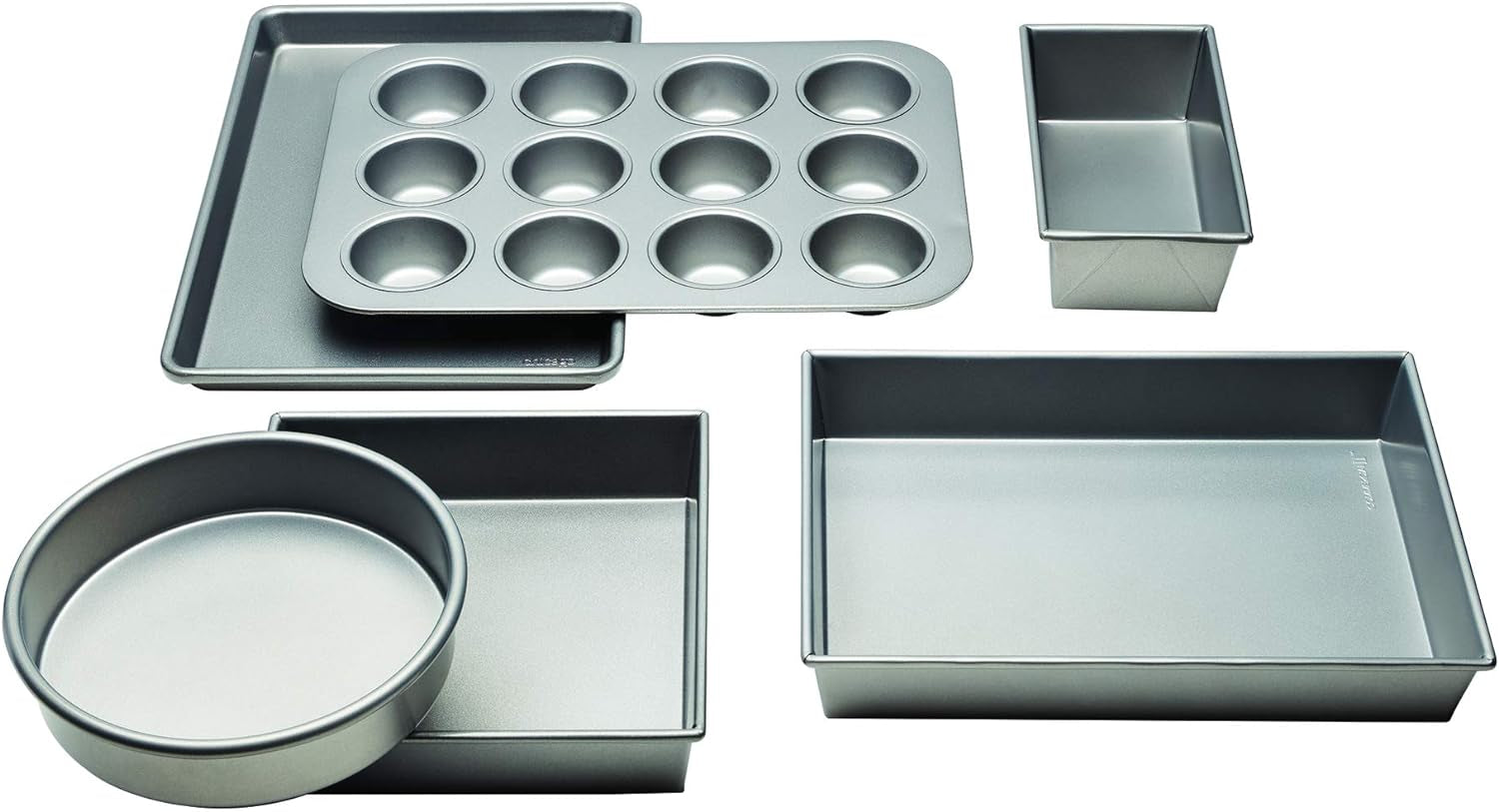 Chicago Metallic Professional Non-Stick 8-Piece Bakeware Set, Silver Bakeware Bakeware Sets Home & Kitchen Kitchen & Dining