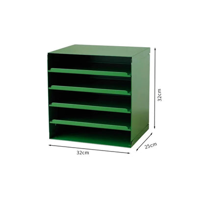 Sleek Solid Color Metal Desktop Organizer