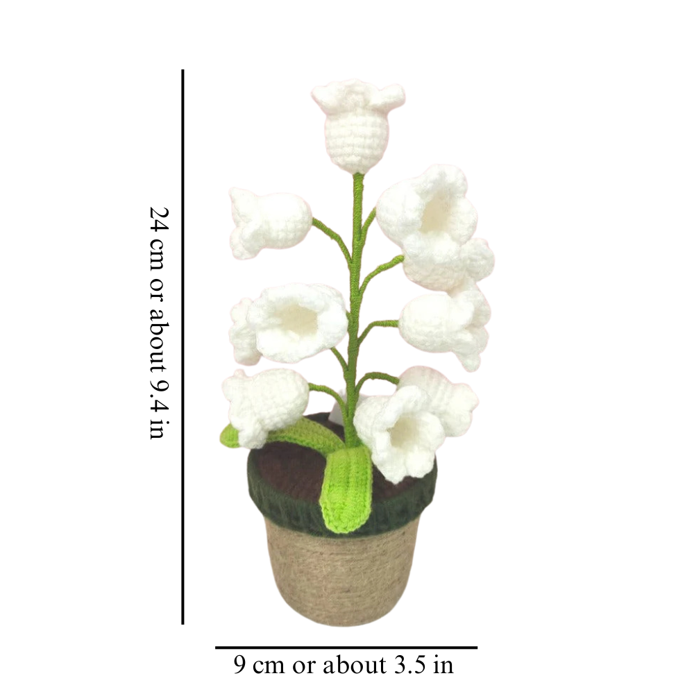 Lily Glow Crochet Lamp