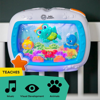 Baby Einstein Sea Dreams Soother Musical Crib Toy and Sound Machine, Newborn and Up Baby Products Décor Nursery Sleep Soothers