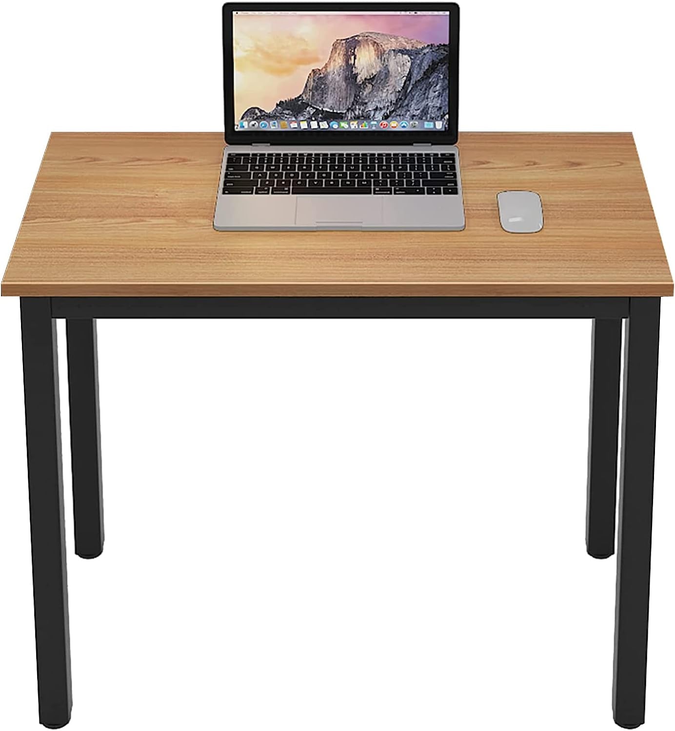 Dlandhome 47 Inches Medium Computer Desk, Composite Wood Board, Decent and Steady Home Office Desk/Workstation/Table, BS1-120BW Furniture Home & Kitchen Home Office Desks Home Office Furniture