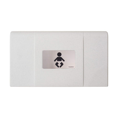 Foundations Ultra 200-EH Horizontal Wall-Mounted Baby Changing Station for Commercial Restrooms, High Density Polyethylene, Includes Safety Straps, Meets All Safety Standards, Made in the USA (Gray) Baby Products Changing & Dressing Changing Tables Furniture Nursery