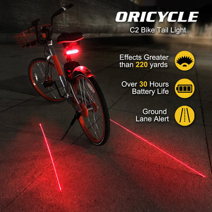 Oricycle C2 Rechargeable Bike Tail Light LED