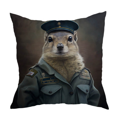 Military Animals Cushion Cover