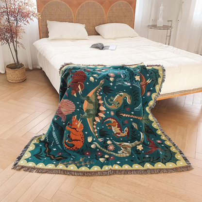 Dinosaur Throw Blanket