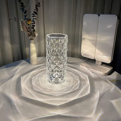 Rose Crystal Lamp