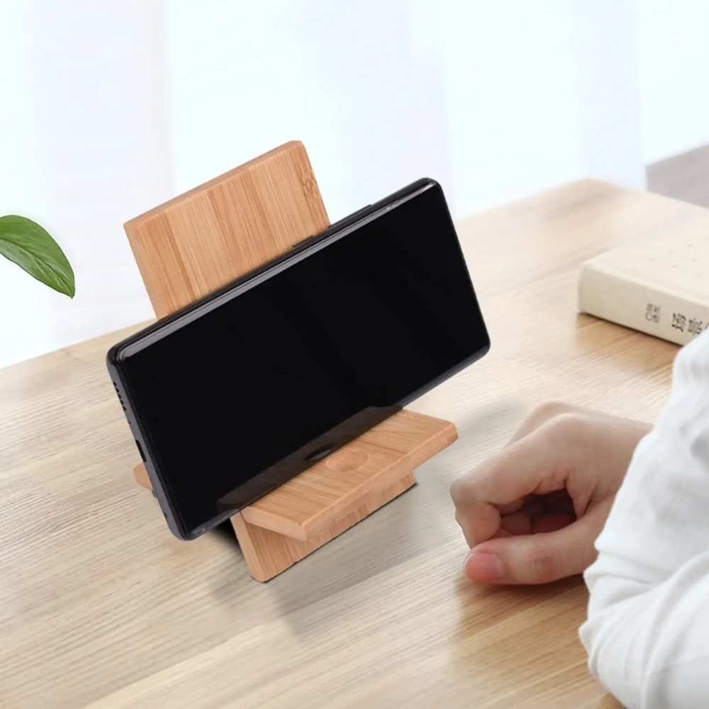 Bamboo Wood Phone Stand (BLACKLIST)