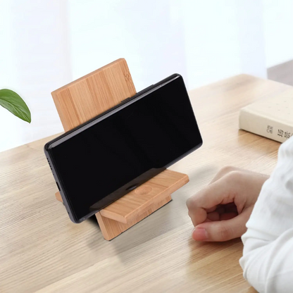 Bamboo Wood Phone Stand (BLACKLIST)