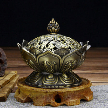 Chinese Buddha Alloy Incense Burner Meditation