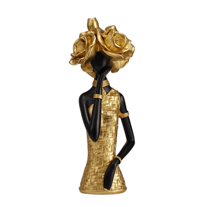 Golden Muse Expression Sculpture