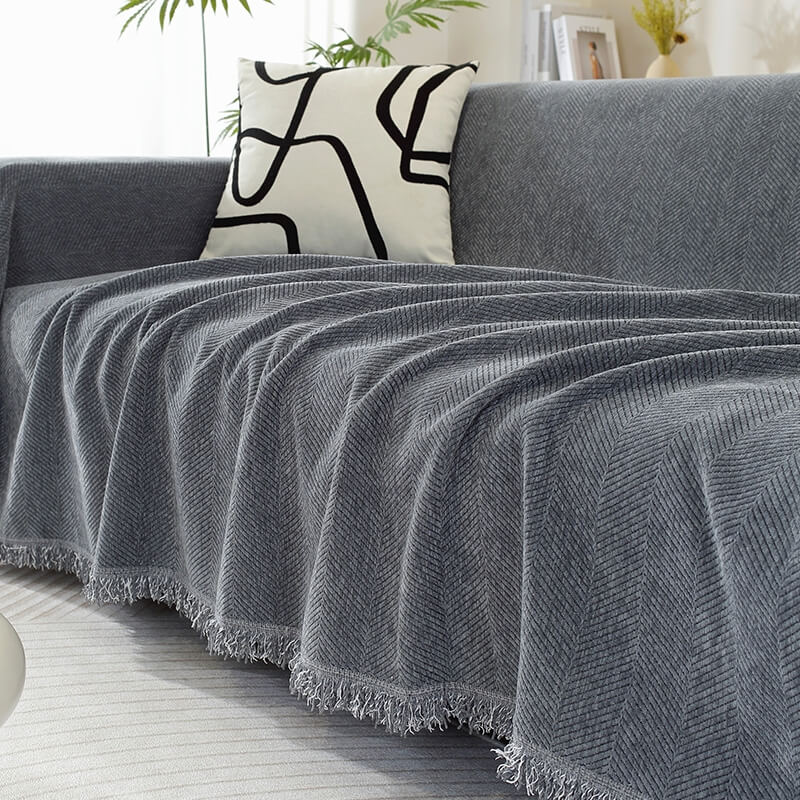 Textured Chenille Throw