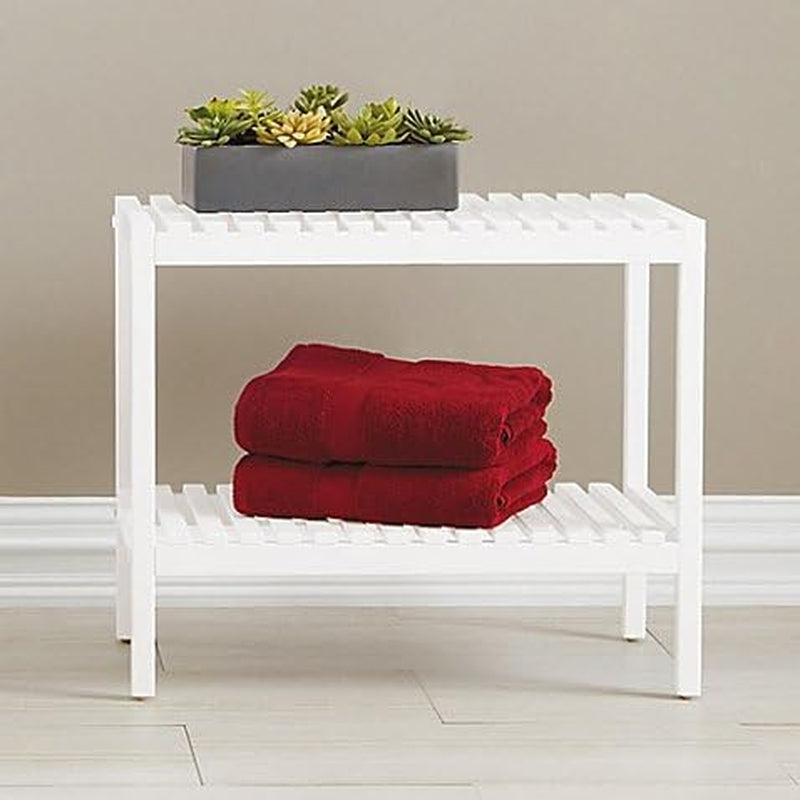 Birch Wood Bathroom Bench in White Bedroom Furniture Furniture Home & Kitchen Vanities & Vanity Benches