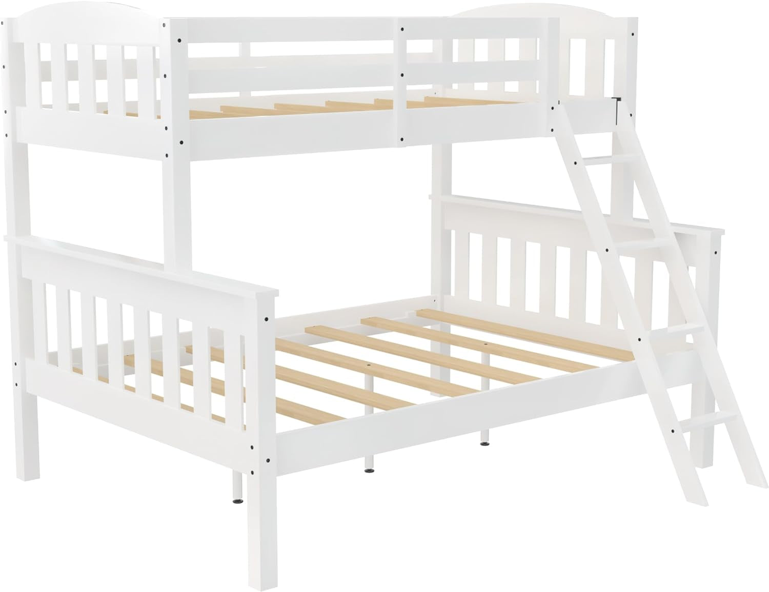 DHP Airlie Twin-Over-Full Bunk Bed with Ladder, Grey Bedroom Furniture Beds Frames & Bases Furniture Home & Kitchen