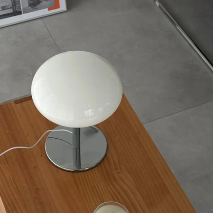 Glossy Dome Metal Mushroom Accent Lamp