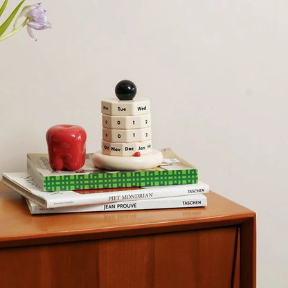 Tactile Minimalist Wood Perpetual Calendar