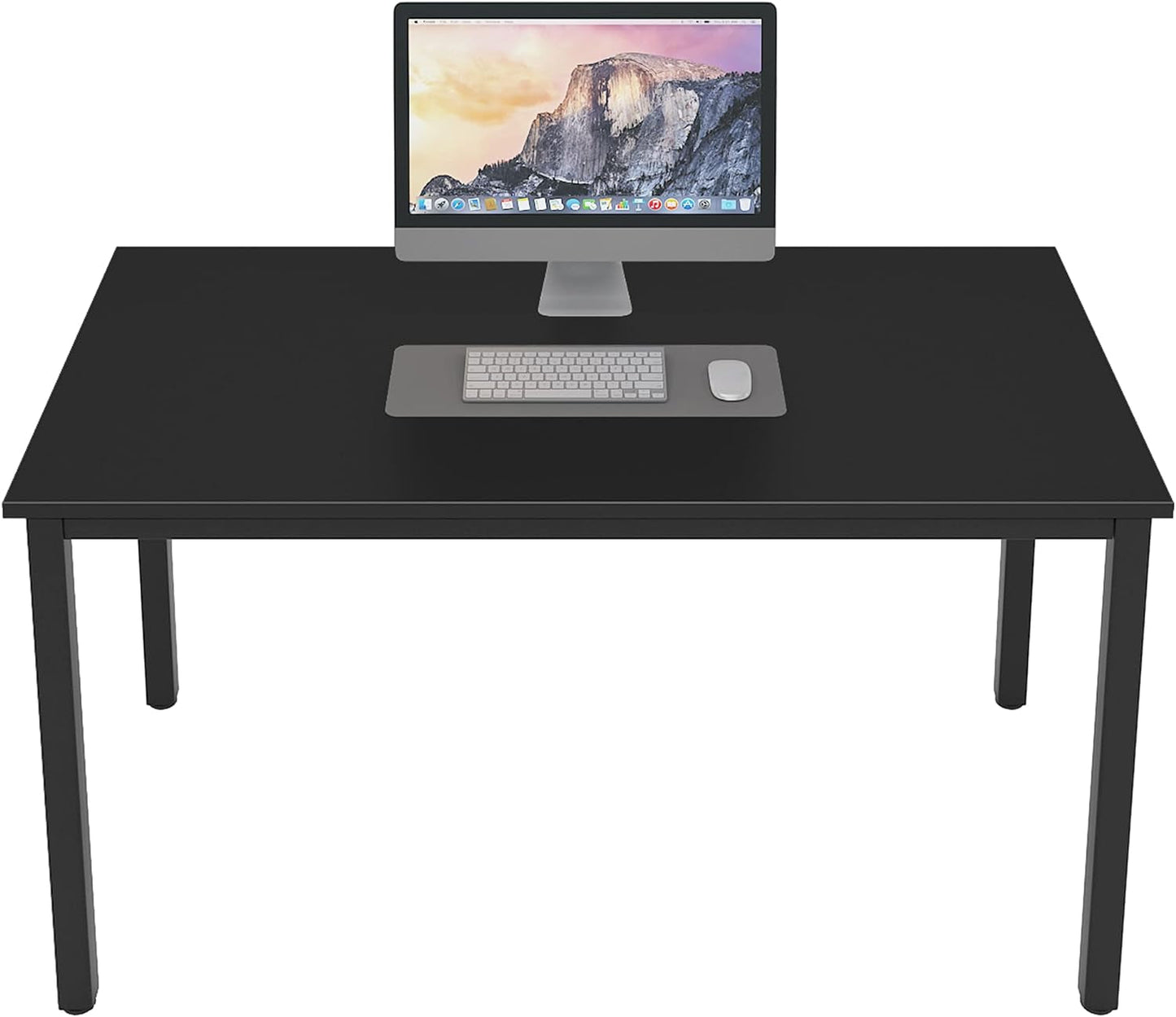 Dlandhome 47 Inches Medium Computer Desk, Composite Wood Board, Decent and Steady Home Office Desk/Workstation/Table, BS1-120BW Furniture Home & Kitchen Home Office Desks Home Office Furniture