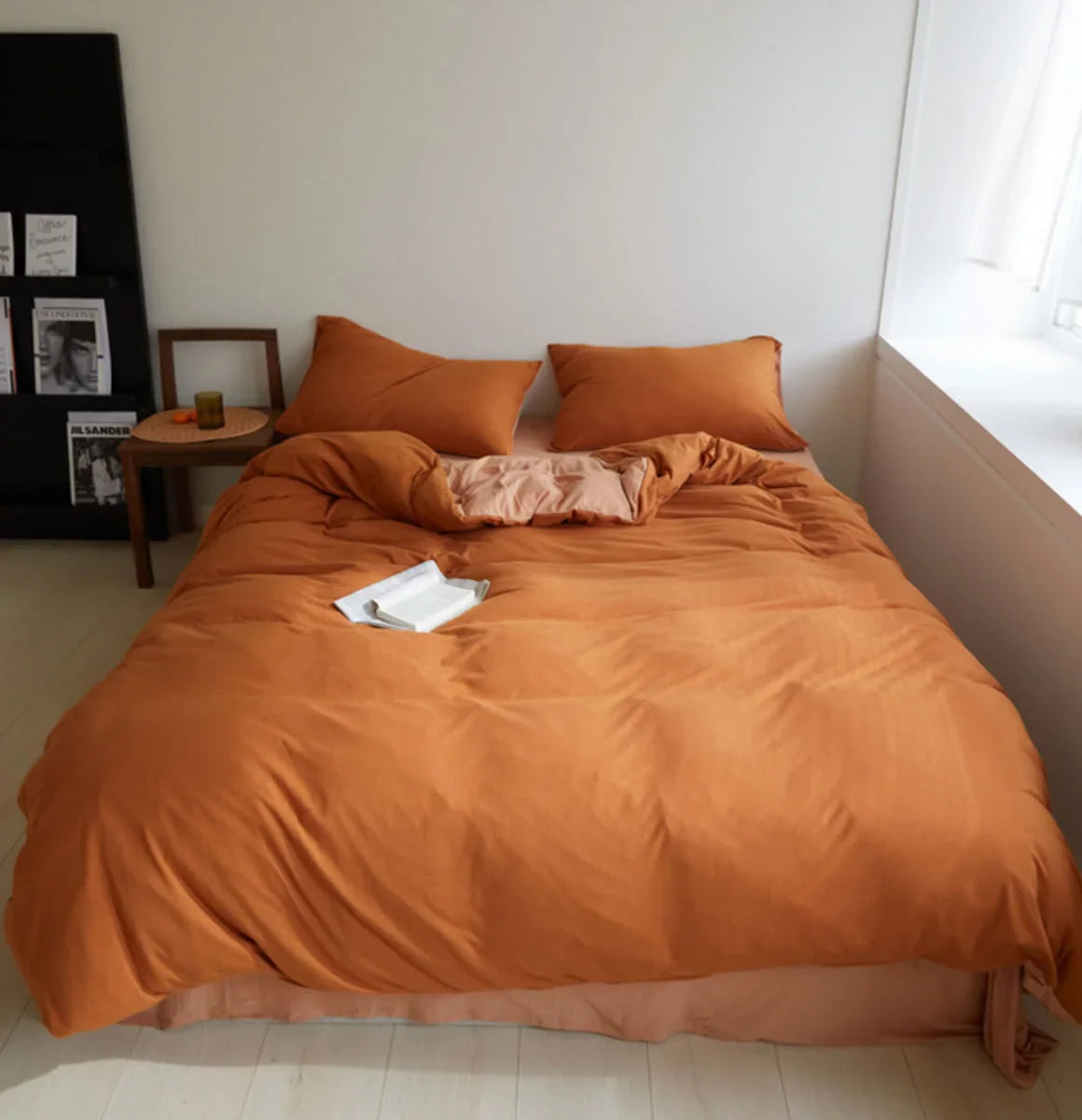 Ultra-Soft Reversible Dual-Tone Jersey Cotton Bedding Set