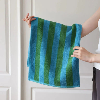 Plush Bold Stripe Cotton Towels