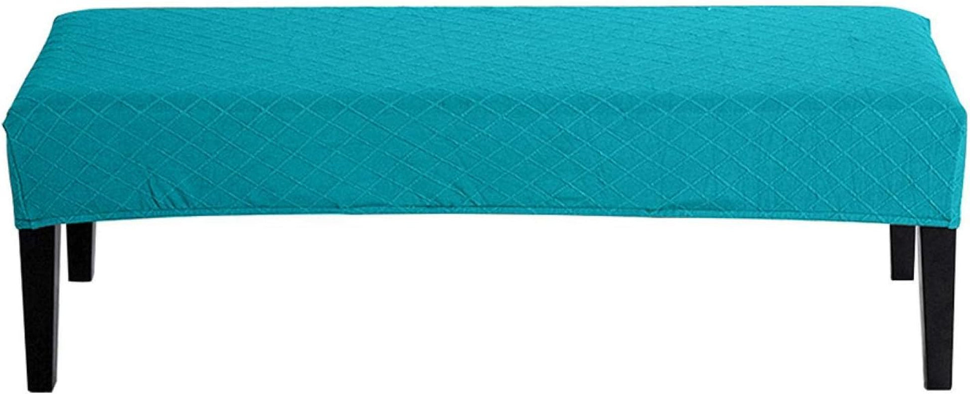 CALIDAKA Jacquard Dining Room Bench Covers, Stretch Spandex Upholstered Bench Slipcover,Anti-Dust Removable Bench Slipcover Washable Bench Seat Protector Cover(Blue) Dining Chair Slipcovers Home & Kitchen Home Décor Products Slipcovers