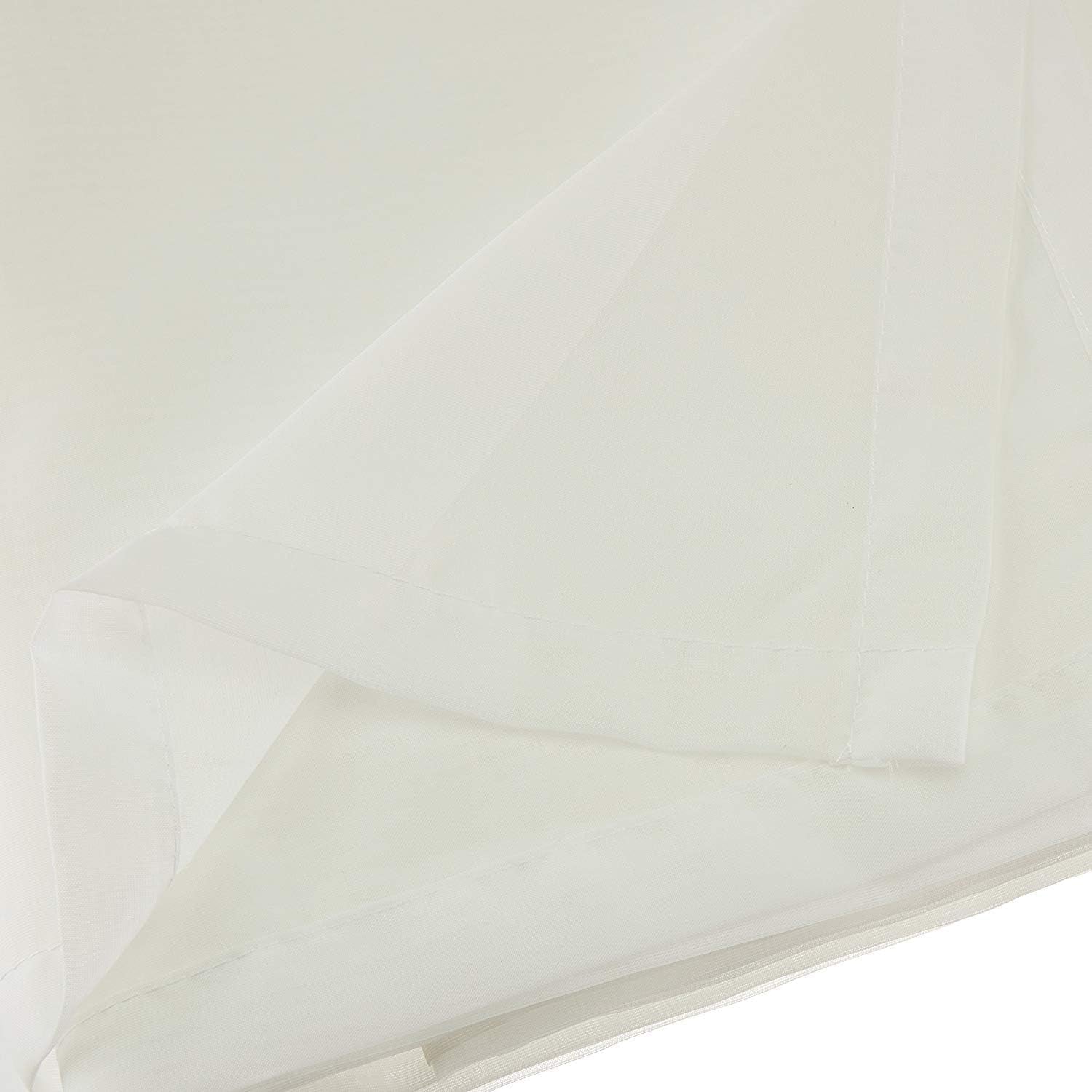 ROYALE LINENS Canopy Bed Scarf, White Sheer, for All Bed Sizes Bedding Bedding Accessories Home & Kitchen