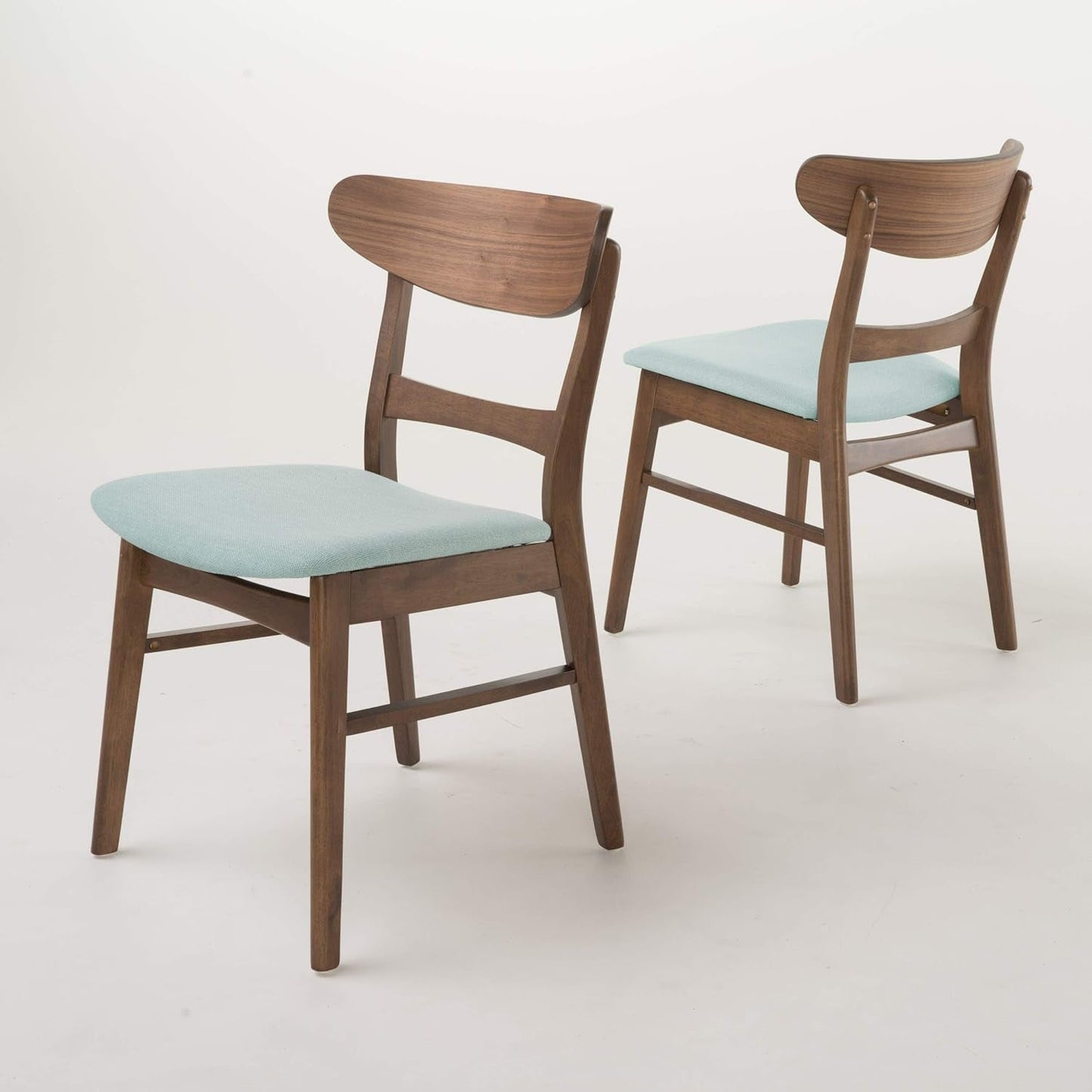 Christopher Knight Home Idalia, ensemble de 2 chaises de salle à manger, finition gris foncé/chêne