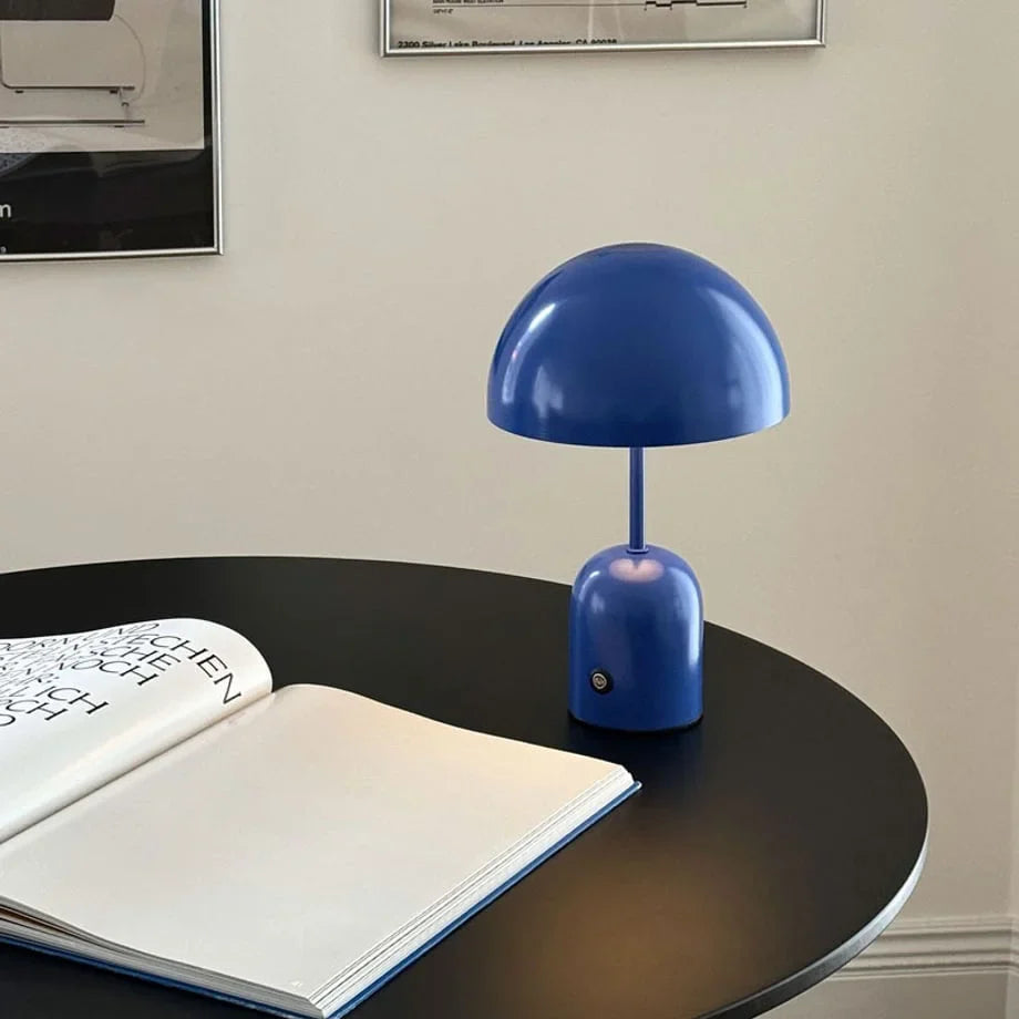 Smooth Mushroom Dome Metal Accent Lamp