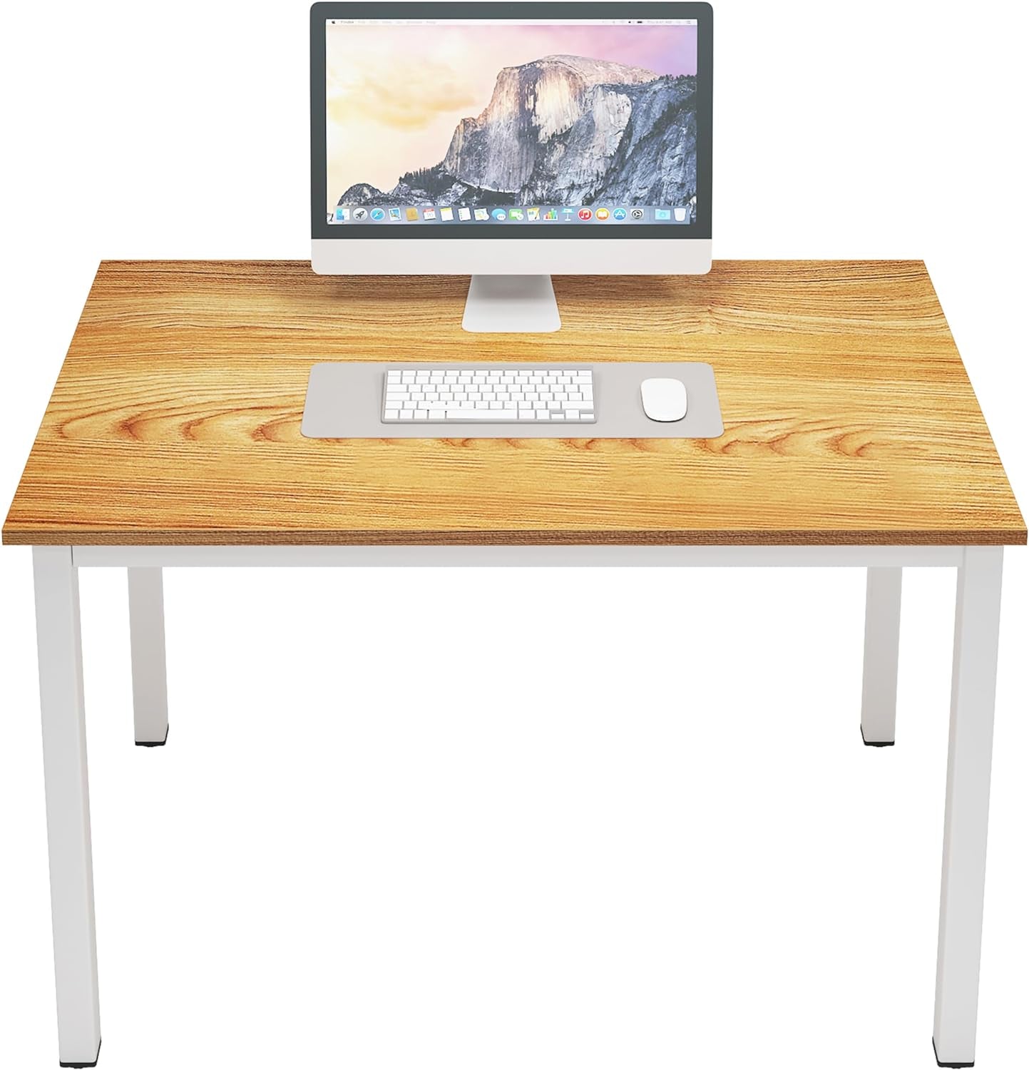 Dlandhome 47 Inches Medium Computer Desk, Composite Wood Board, Decent and Steady Home Office Desk/Workstation/Table, BS1-120BW Furniture Home & Kitchen Home Office Desks Home Office Furniture