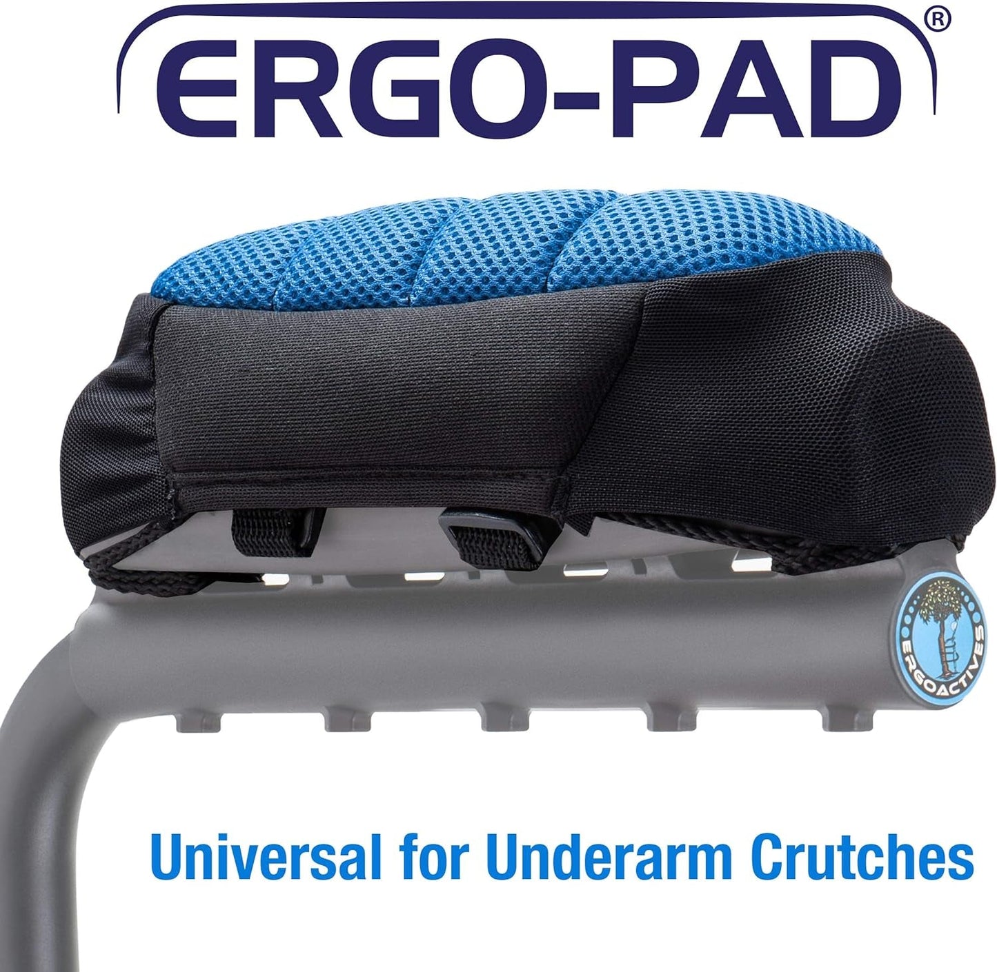 Ergopad- Soft Ergonomic Double-Layer Foam Padding for Walking Arm Crutches - Universal Underarm Double Padded Forearm Handle Crutch Pillow Covers with Lateral Cushioned Support (2 Unit Pack-Universal) Canes Crutch Accessories Crutch Pads Crutches & Accessories Medical Supplies & Equipment Mobility & Daily Living Aids Mobility Aids & Equipment