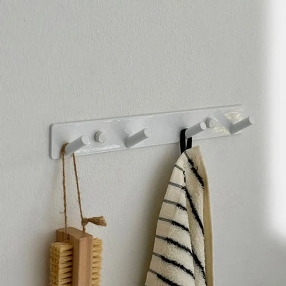 Sleek Minimalist Metal Wall Hook Rack