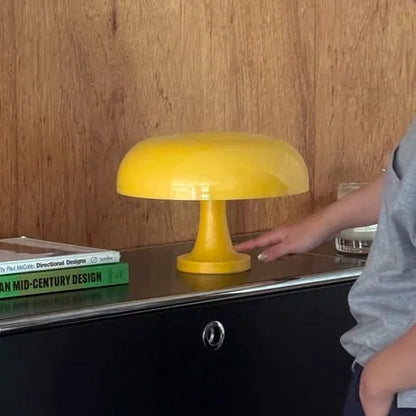 Retro Glossy Mushroom Accent Lamp