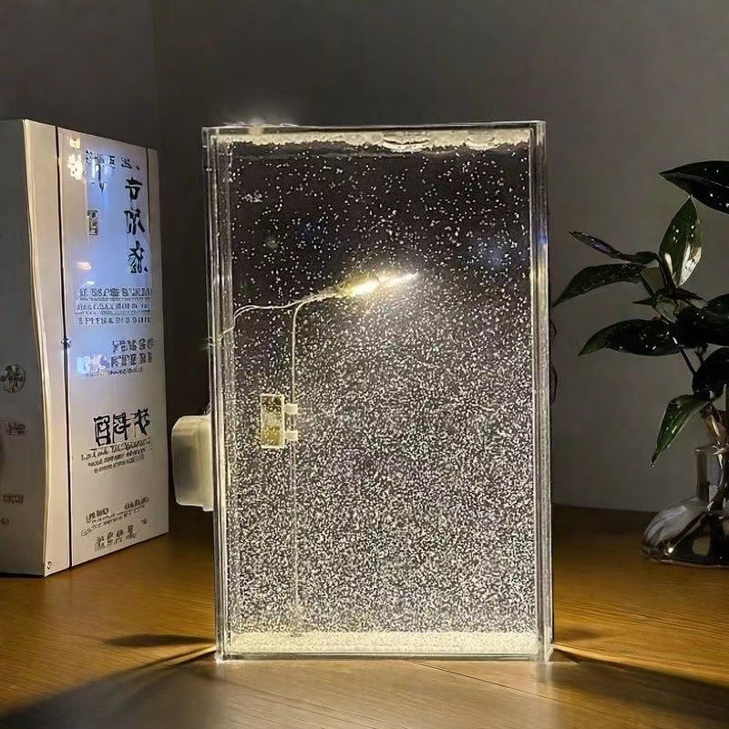 Ewiger Schnee Straßenlaterne Licht