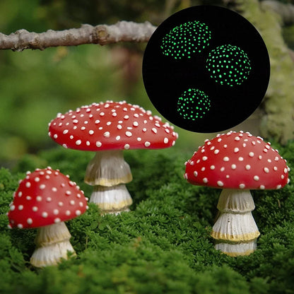 3pcs Fairy Mini Mushroom Solar Lights