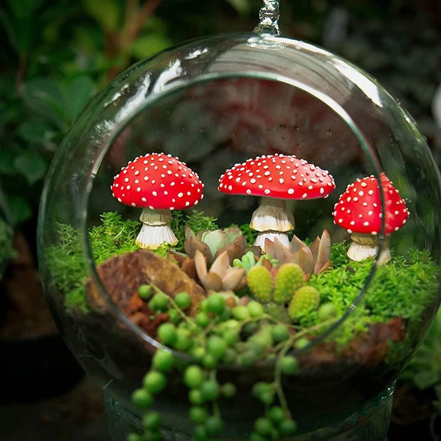 3pcs Fairy Mini Mushroom Solar Lights