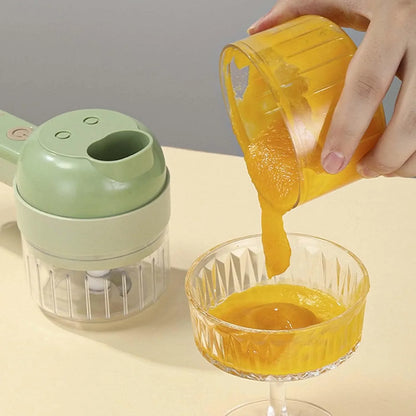 4 In 1 Handheld Electric Vegetable Cutter