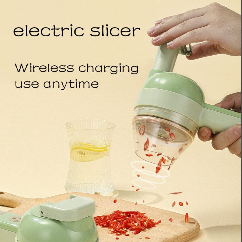 4 In 1 Handheld Electric Vegetable Cutter