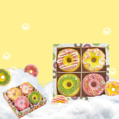 4 Pcs Donut Bath Bombs Gift Set