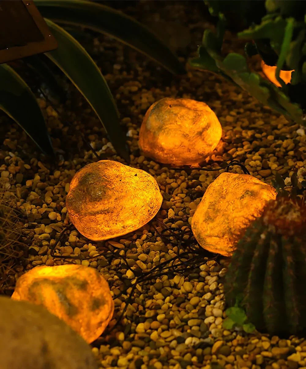 4-in-1 LED Solar Stone