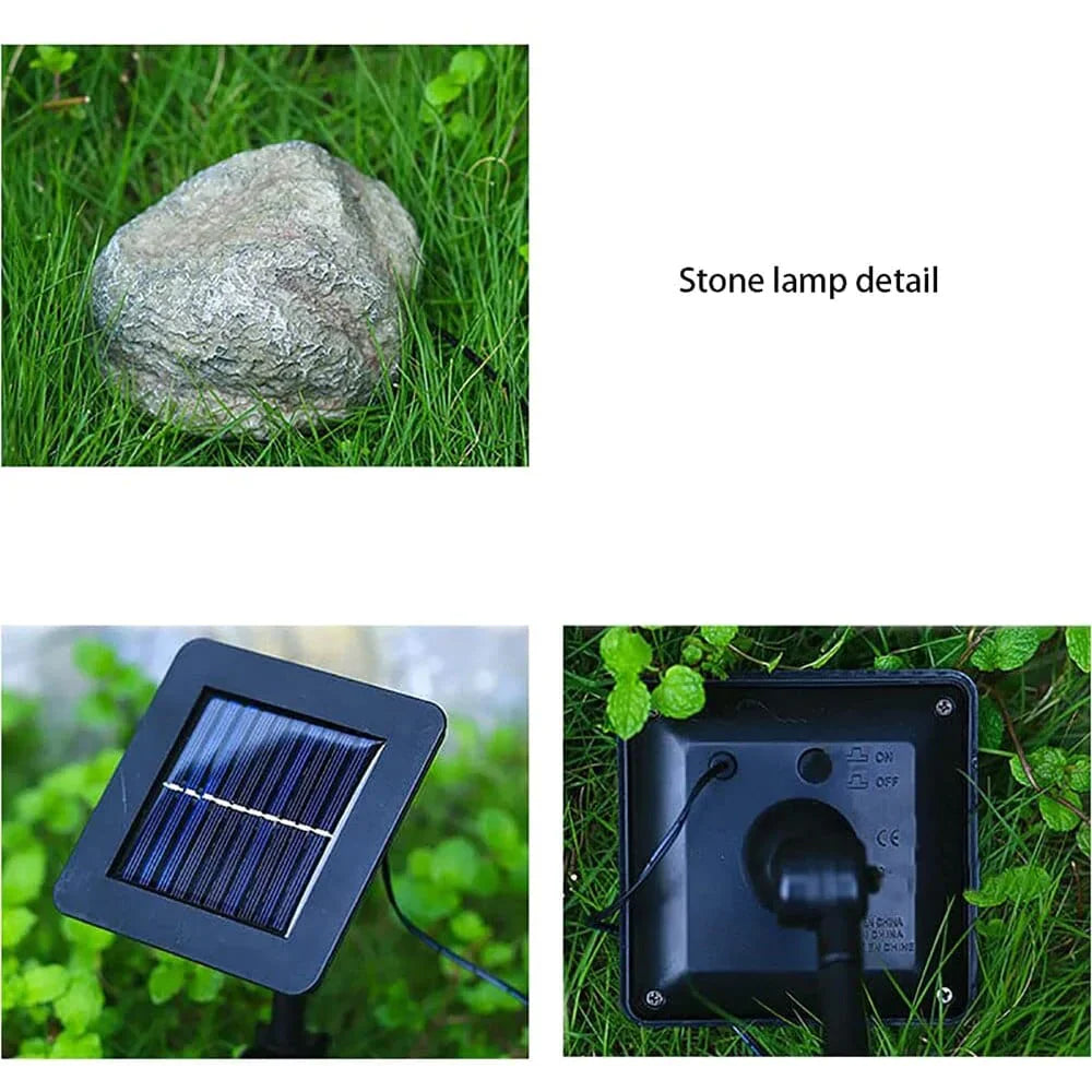 4-in-1 LED Solar Stone