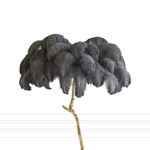 Palmera Luxury Feather Floor Lamp