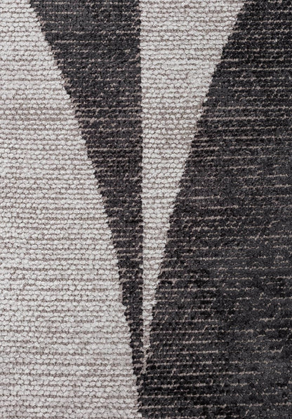 Arc Charcoal - Light Cream Rug