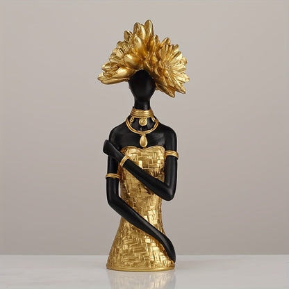 Golden Muse Expression Sculpture