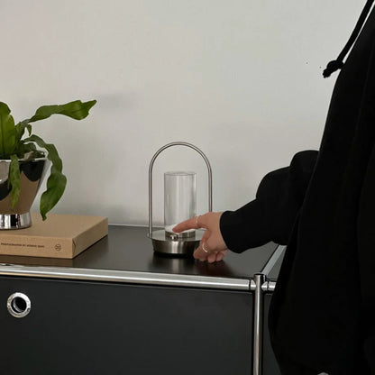Minimalist Arch Metal Portable Table Lamp