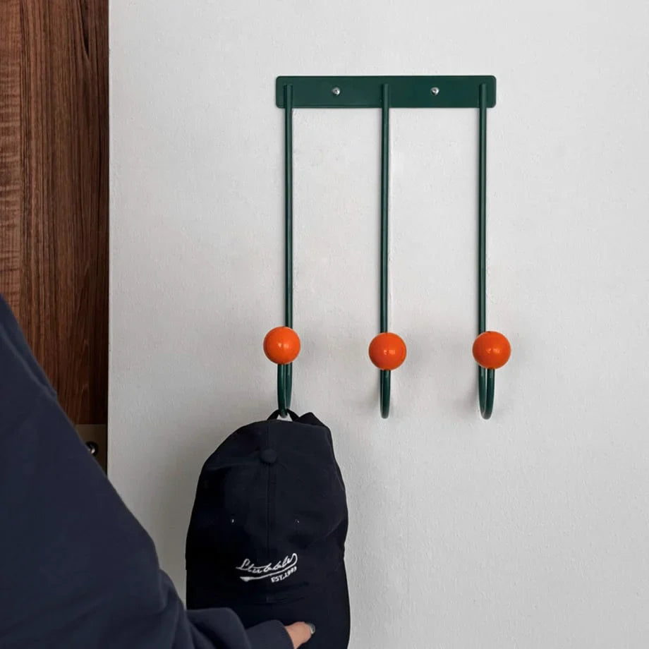 Smooth Color Block Metal Wall Hooks
