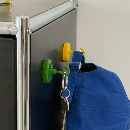 Smooth Solid Color Metal Magnetic Hooks
