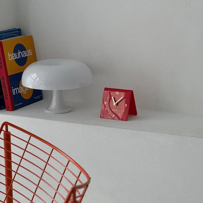 Sleek Minimalist Metal Table Clock