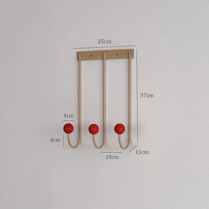 Smooth Color Block Metal Wall Hooks