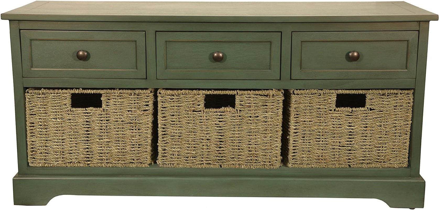 DÉCOR THERAPY Montgomery Bench, Antique Navy. Entryway Furniture Furniture Home & Kitchen Storage Benches